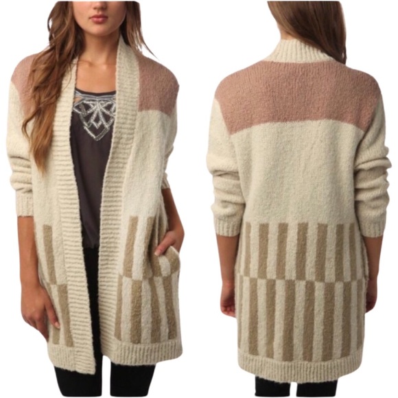 ANTHROPOLOGIE Silence + Noise Color block Cardigan - Picture 1 of 10